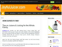 Tablet Screenshot of joyfuljuicer.com